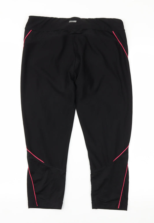 Athlete works Womens Black   Capri Leggings Size M L21 in