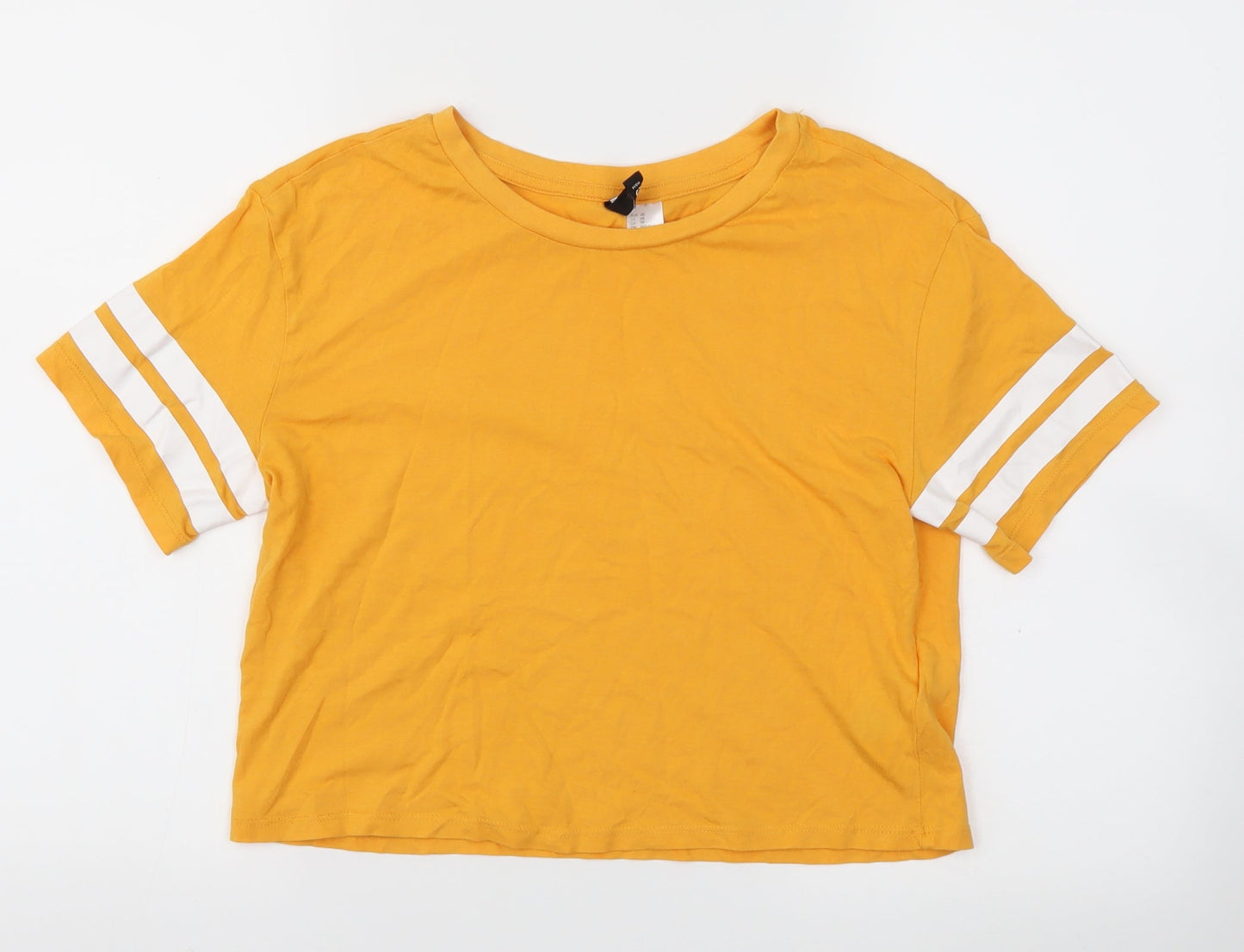 H&M Womens Orange   Basic T-Shirt Size XS