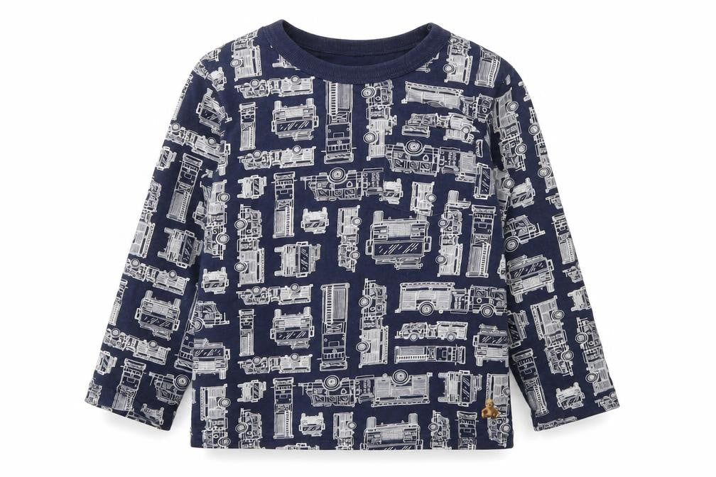 Gap Boys Blue Animal Print  Basic T-Shirt Size 3 Years