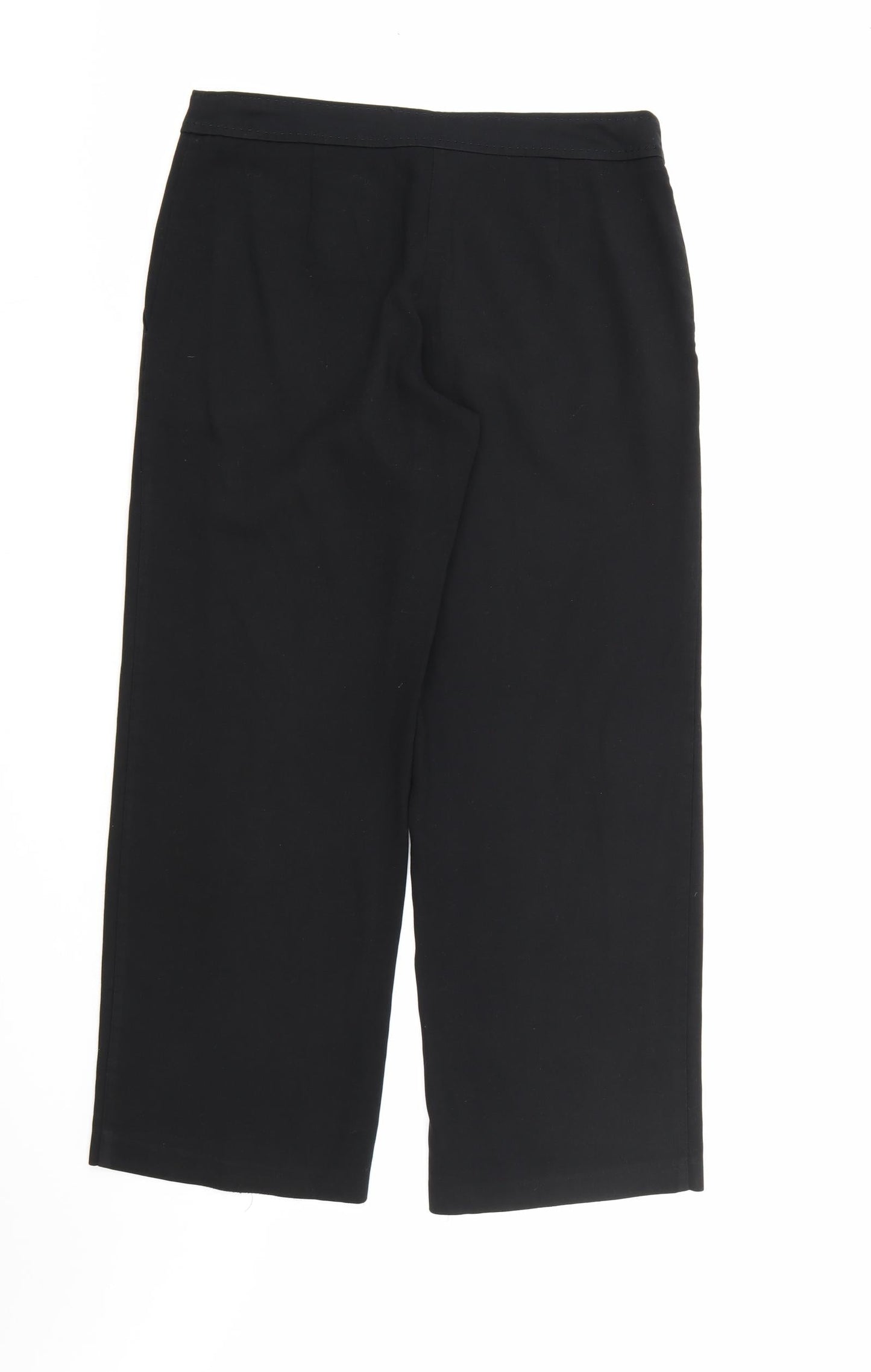 NEXT Womens Black  Rayon Dress Pants Trousers Size 12 L28 in