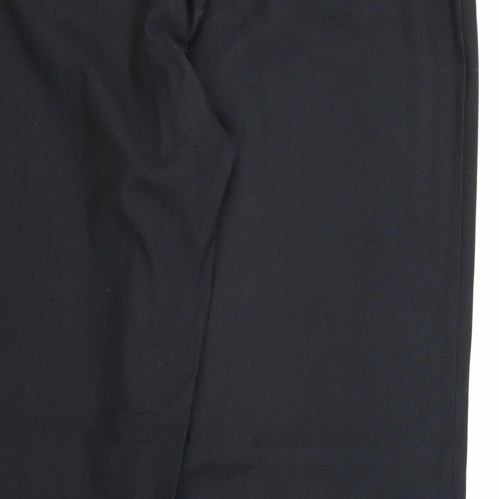 NEXT Womens Black  Rayon Dress Pants Trousers Size 16 L30 in