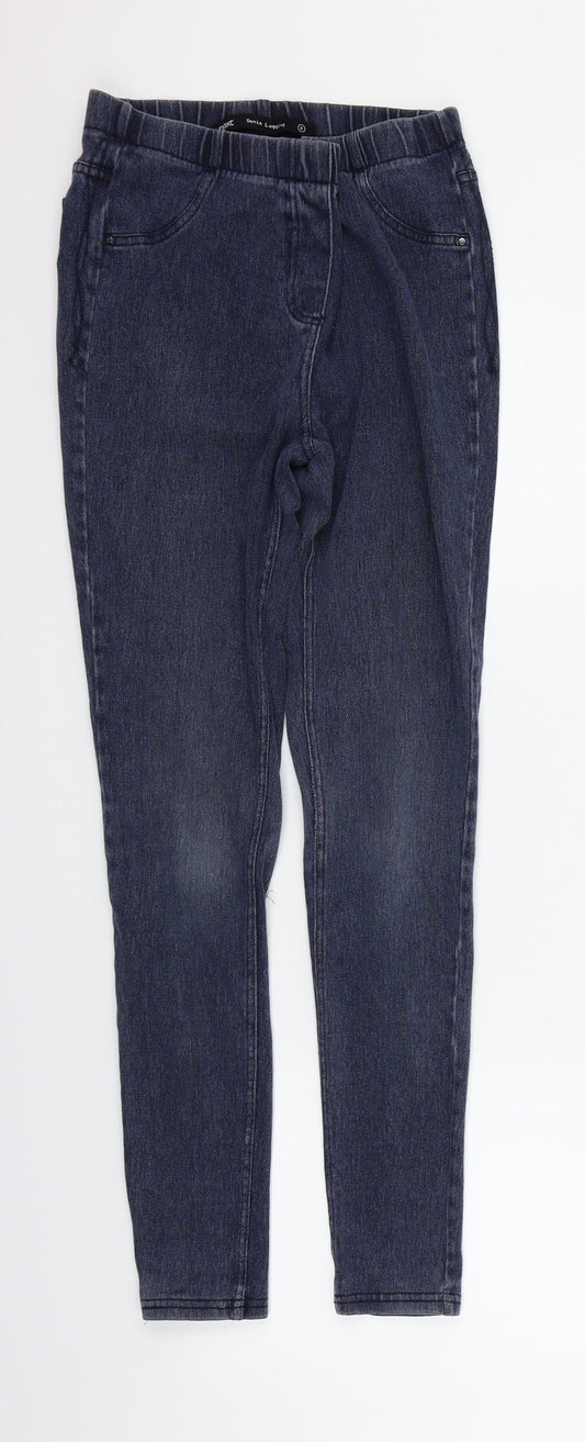 NEXT Womens Blue   Trousers  Size 6 L25 in