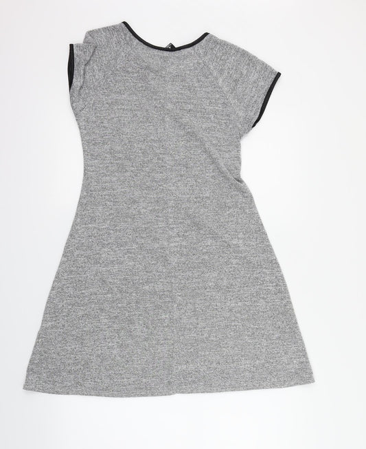 IZABEL Womens Grey   Fit & Flare  Size 8