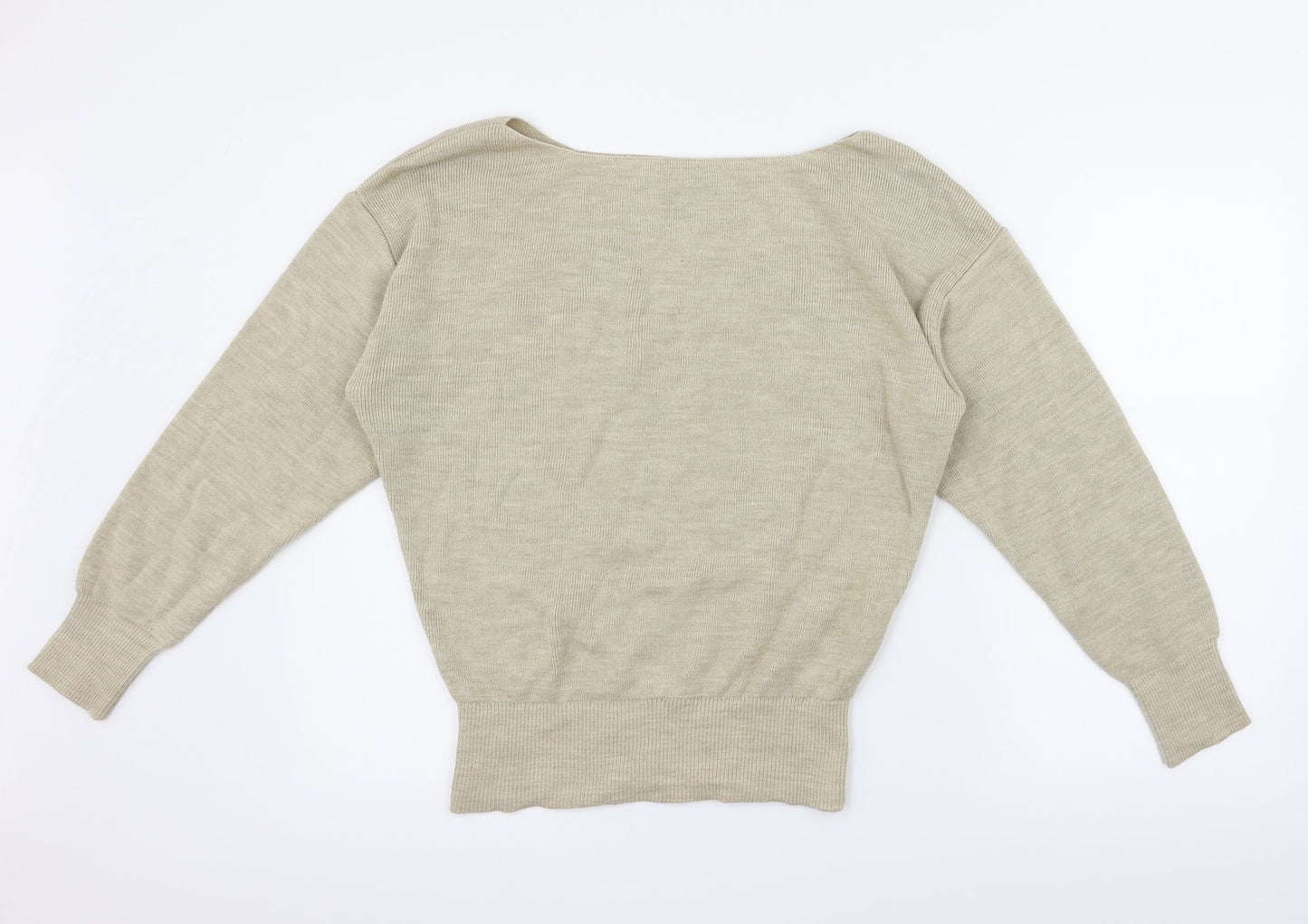 Nasty Gal Womens Beige   Pullover Jumper Size S