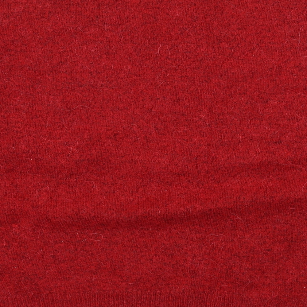 New Look Womens Red  Knit Pullover Jumper Size M