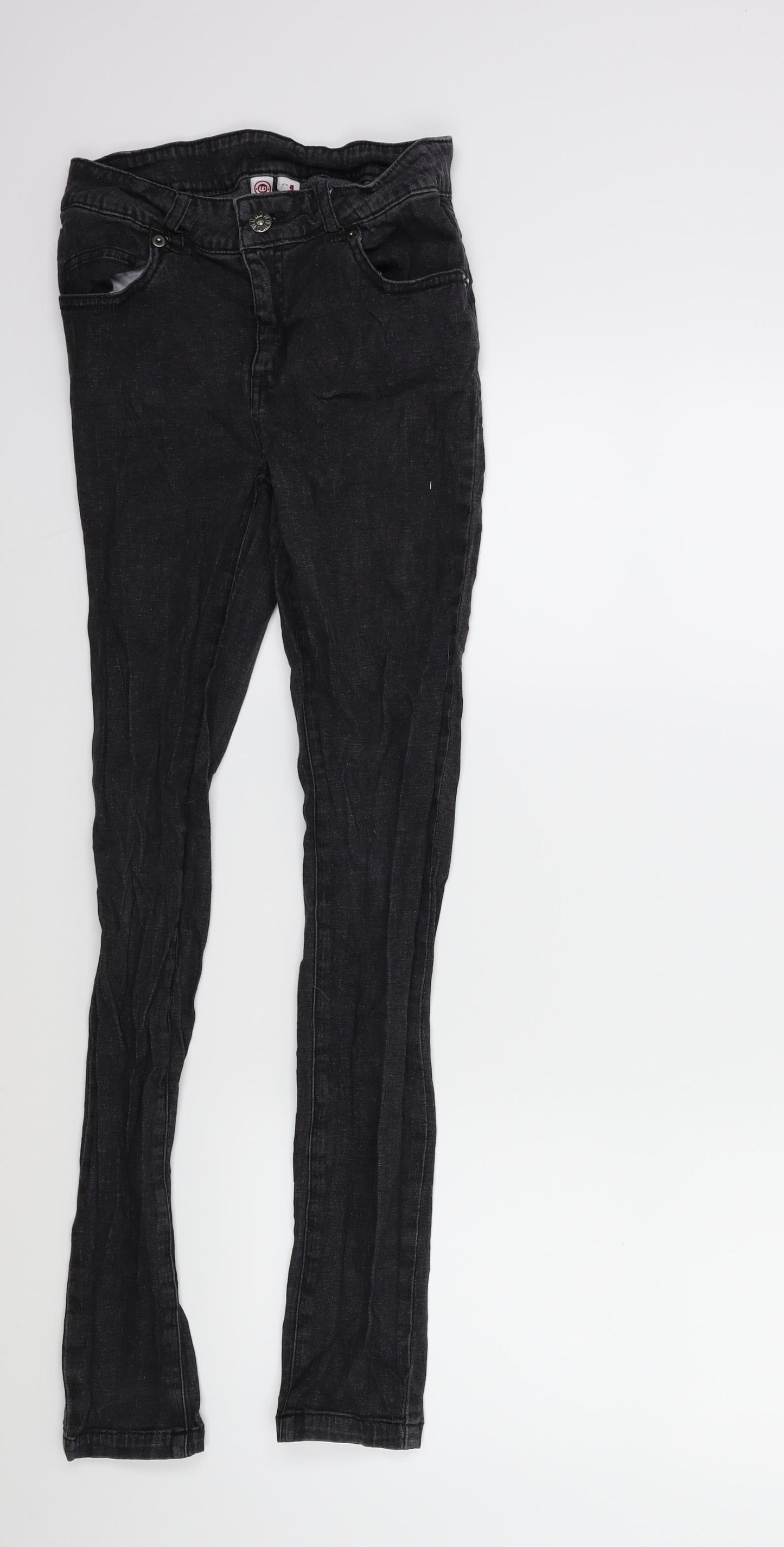 WOW Womens Black  Denim Skinny Jeans Size M L28 in