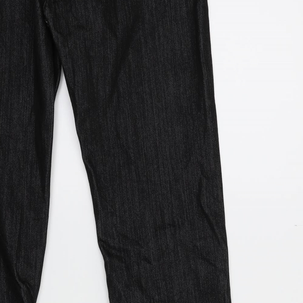 relood Womens Black  Denim Straight Jeans Size L L31 in