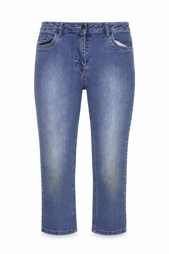 Womens Blue  Denim Cropped Jeans Size 30 in L22 in
