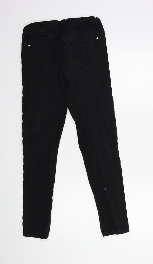 yesyes Womens Black  Denim Skinny Jeans Size 8 L28 in
