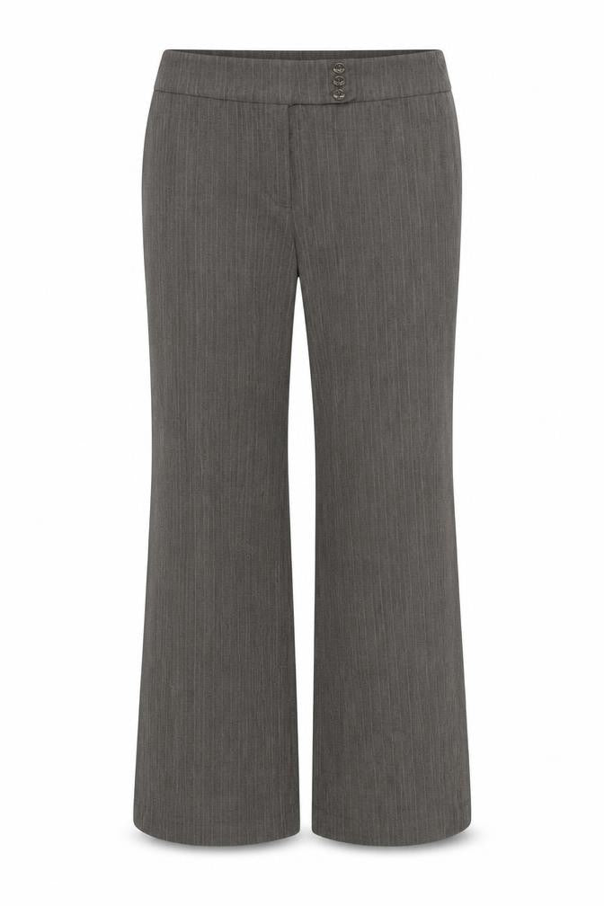 Next Womens Brown Striped  Trousers  Size 14 L28 in