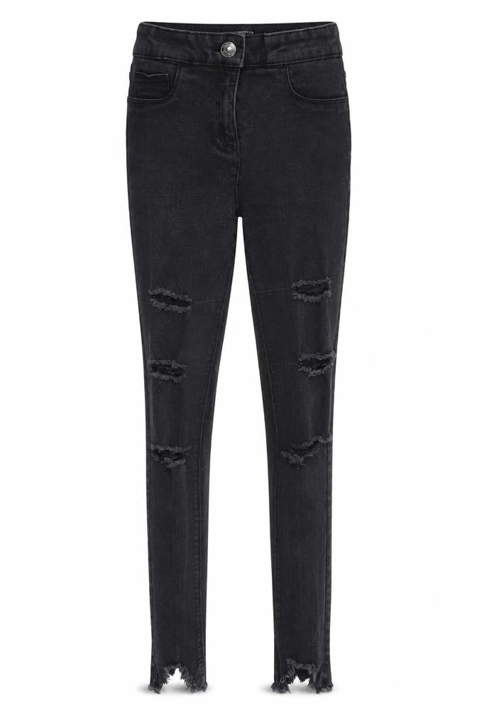 Matalan Womens Black  Denim Skinny Jeans Size 8 L25 in