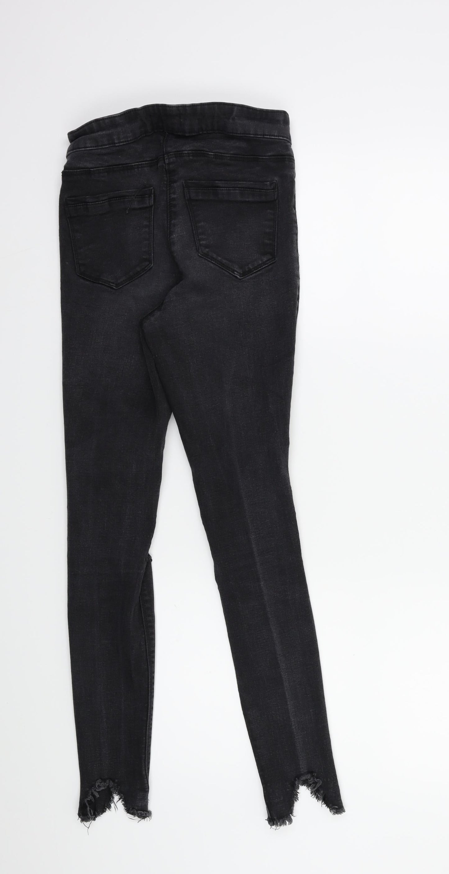 Matalan Womens Black  Denim Skinny Jeans Size 8 L25 in