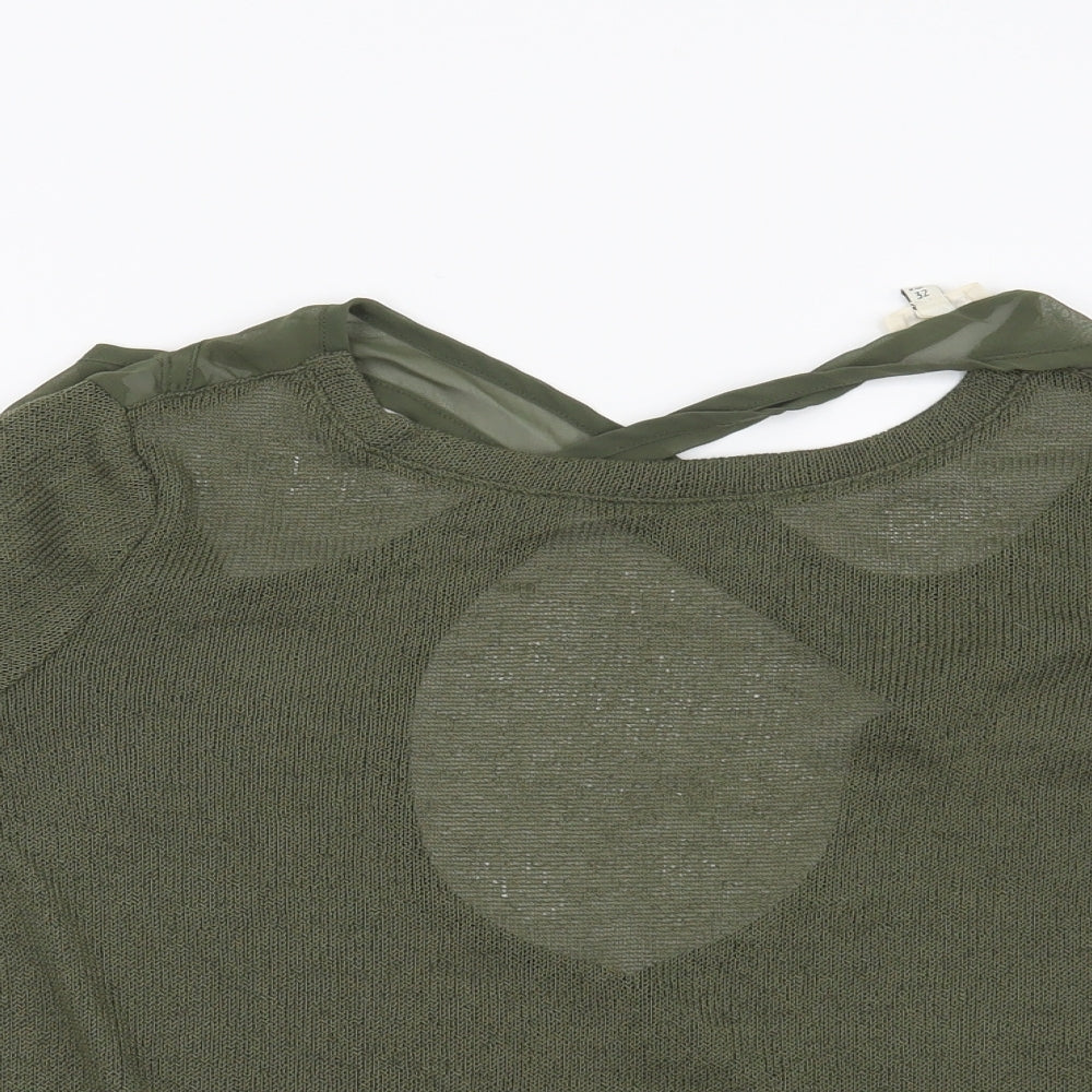 River Island Womens Green   Pullover Jumper Size 6