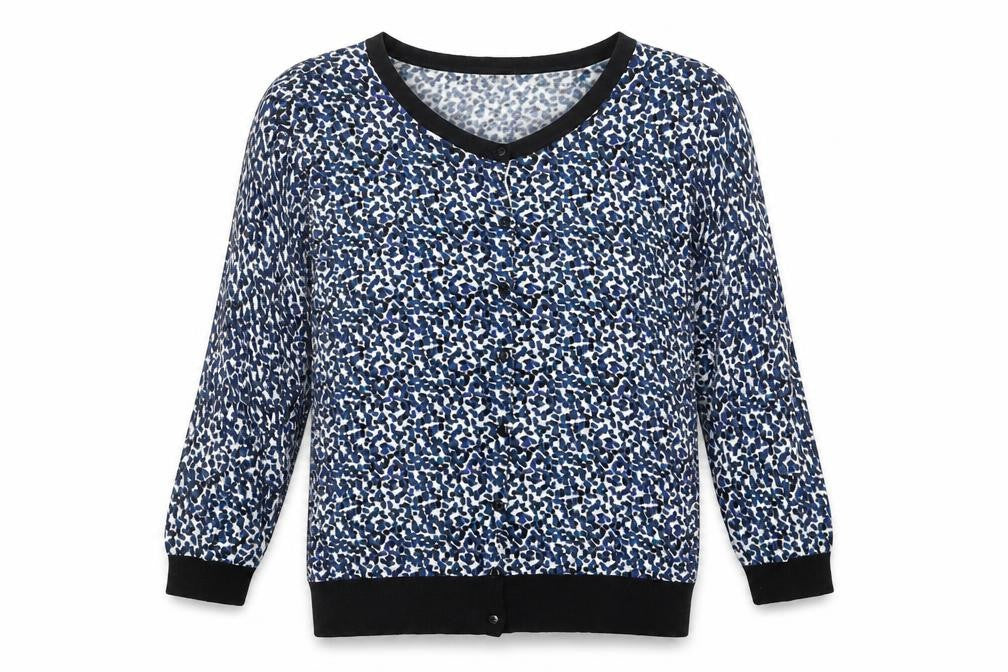 H&M Womens Black Polka Dot  Cardigan Jumper Size M