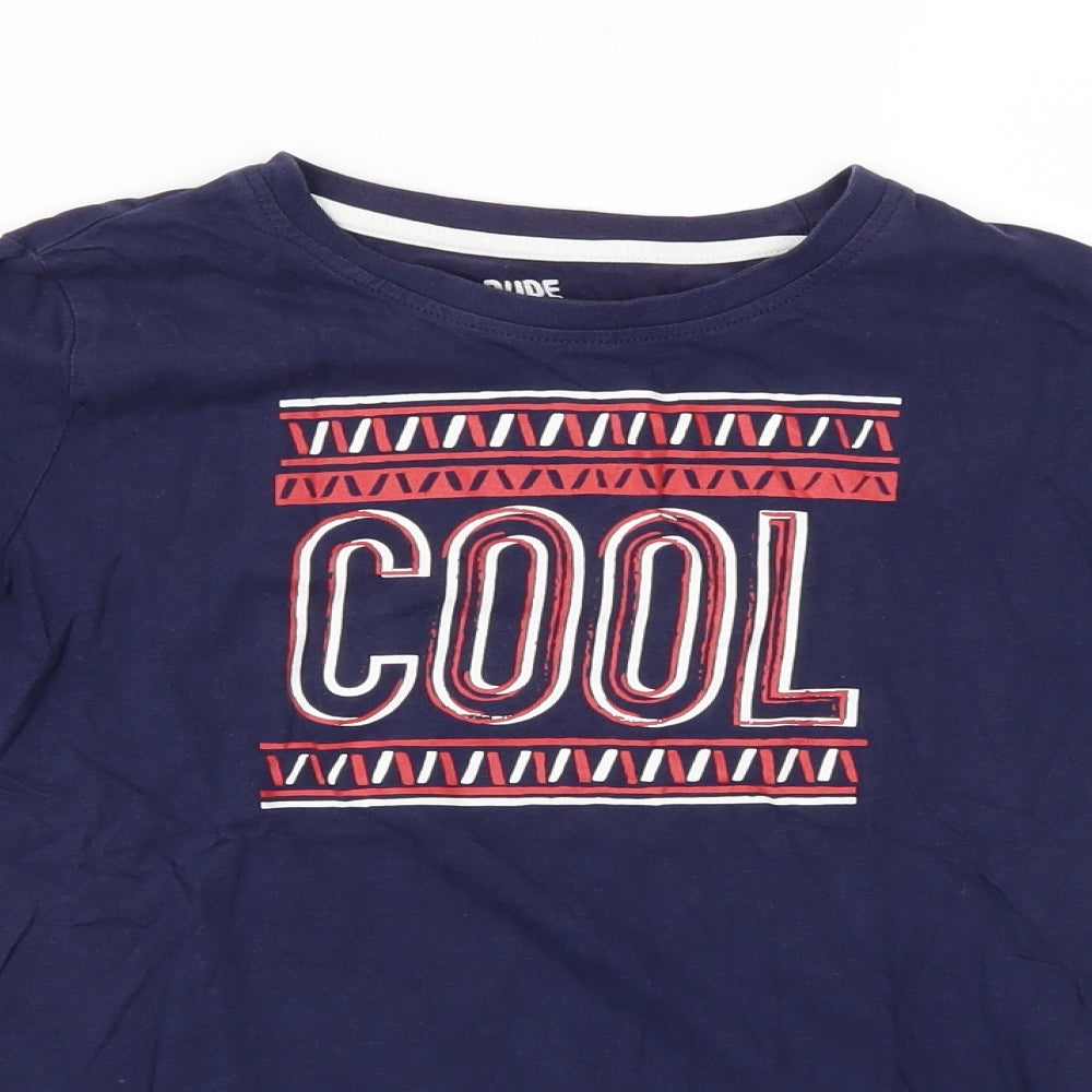 Dude Pepperts Boys Blue   Basic T-Shirt Size 8-9 Years