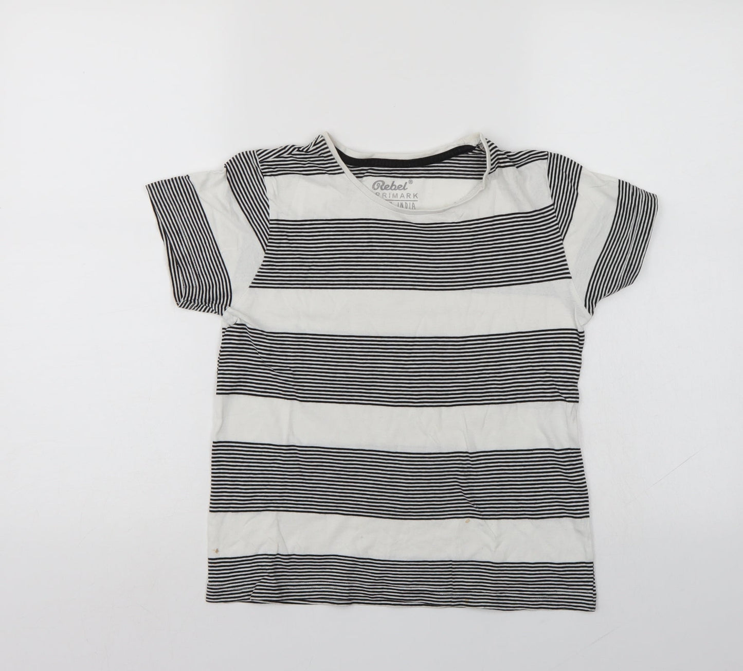 Primark Girls Multicoloured Striped  Basic Polo Size 8-9 Years