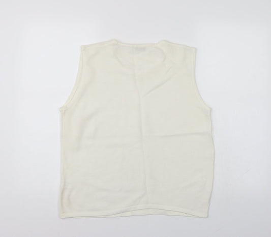 Cordelia Womens White   Basic Tank Size 16