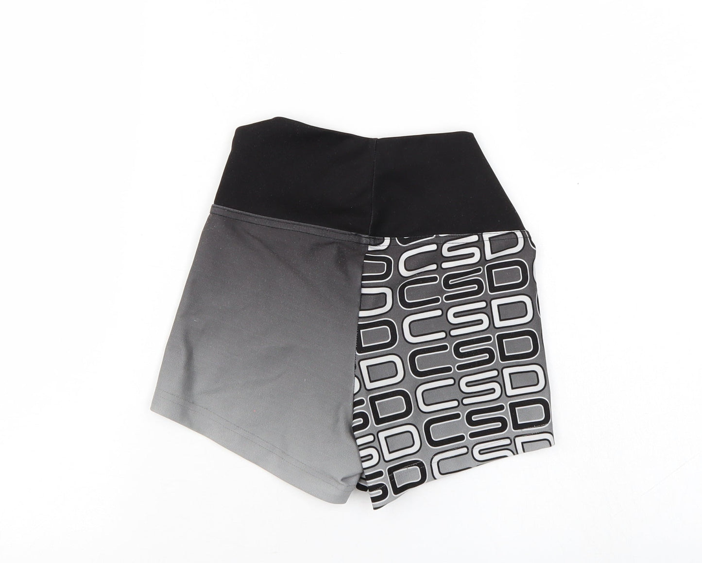 Preworn Womens Grey   Hot Pants Shorts Size 6 - Elastic Waist