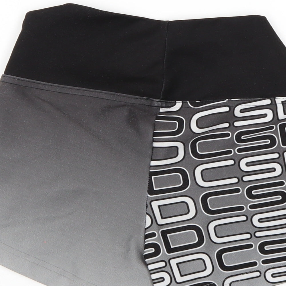 Preworn Womens Grey   Hot Pants Shorts Size 6 - Elastic Waist