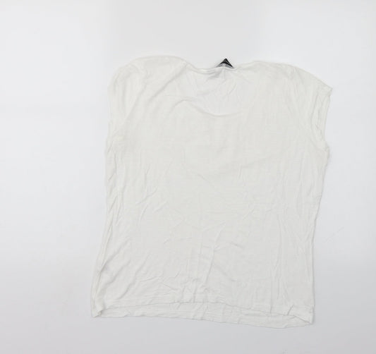 Dorothy Perkins Womens White   Basic T-Shirt Size 12