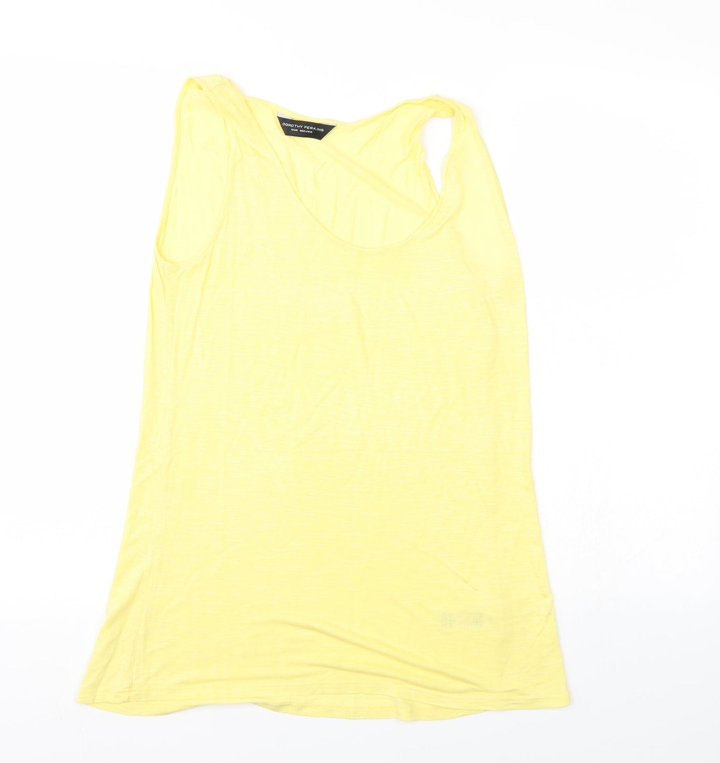 Dorothy Perkins Womens Yellow   Basic Tank Size 12