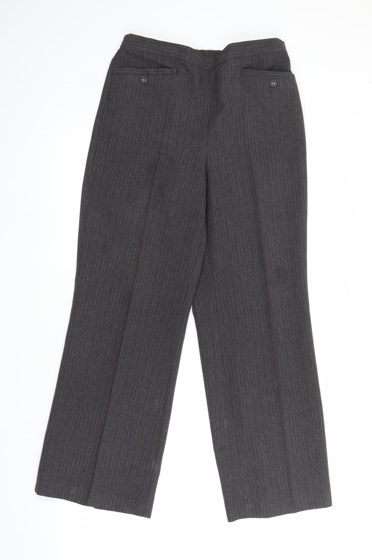BM Womens Brown Striped  Trousers  Size 10 L26 in