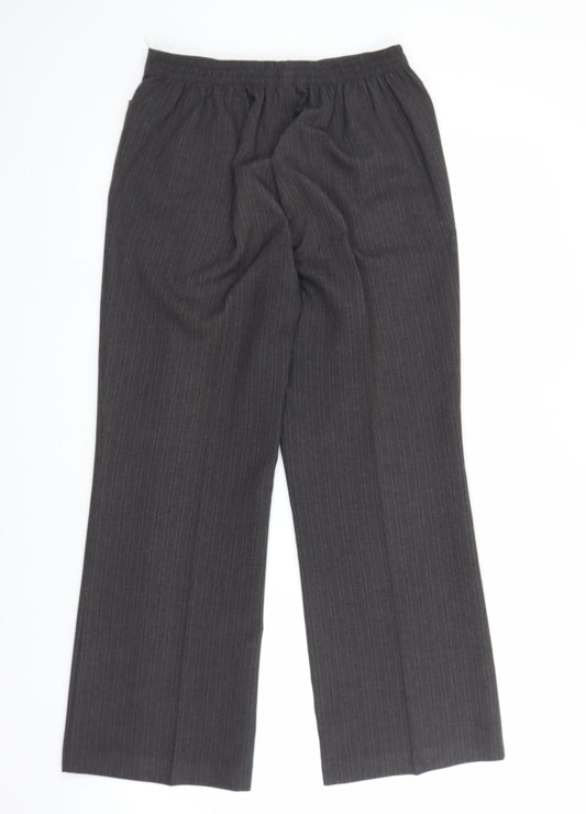 BM Womens Brown Striped  Trousers  Size 10 L26 in