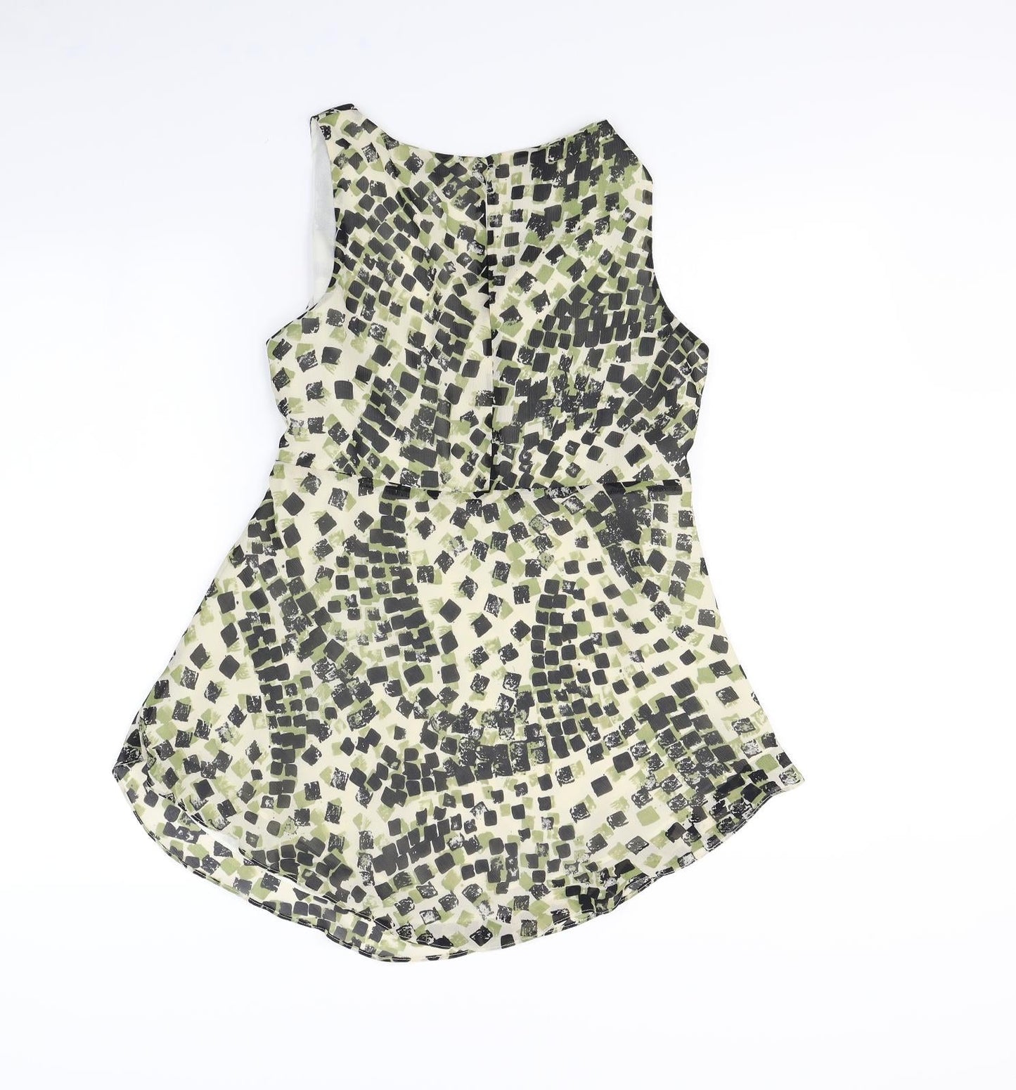 PLanet Womens Green Geometric  Fit & Flare  Size 12