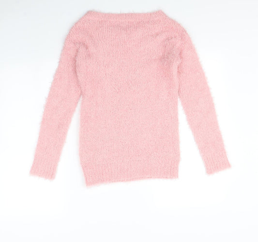 Lottie Loves Womens Pink   Pullover Jumper Size XS