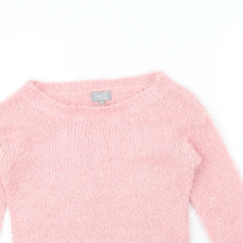 Lottie Loves Womens Pink   Pullover Jumper Size XS