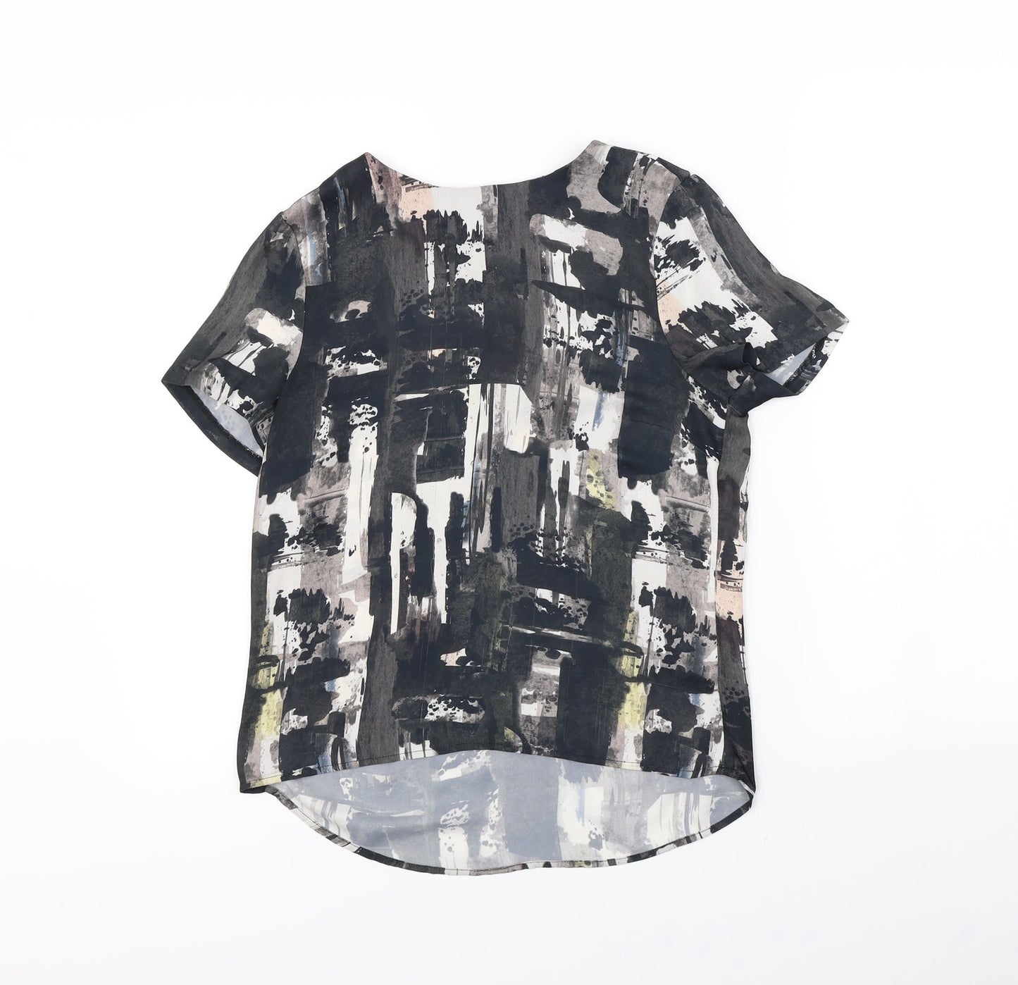 H&M Womens Black  Rayon Basic Blouse Size 8
