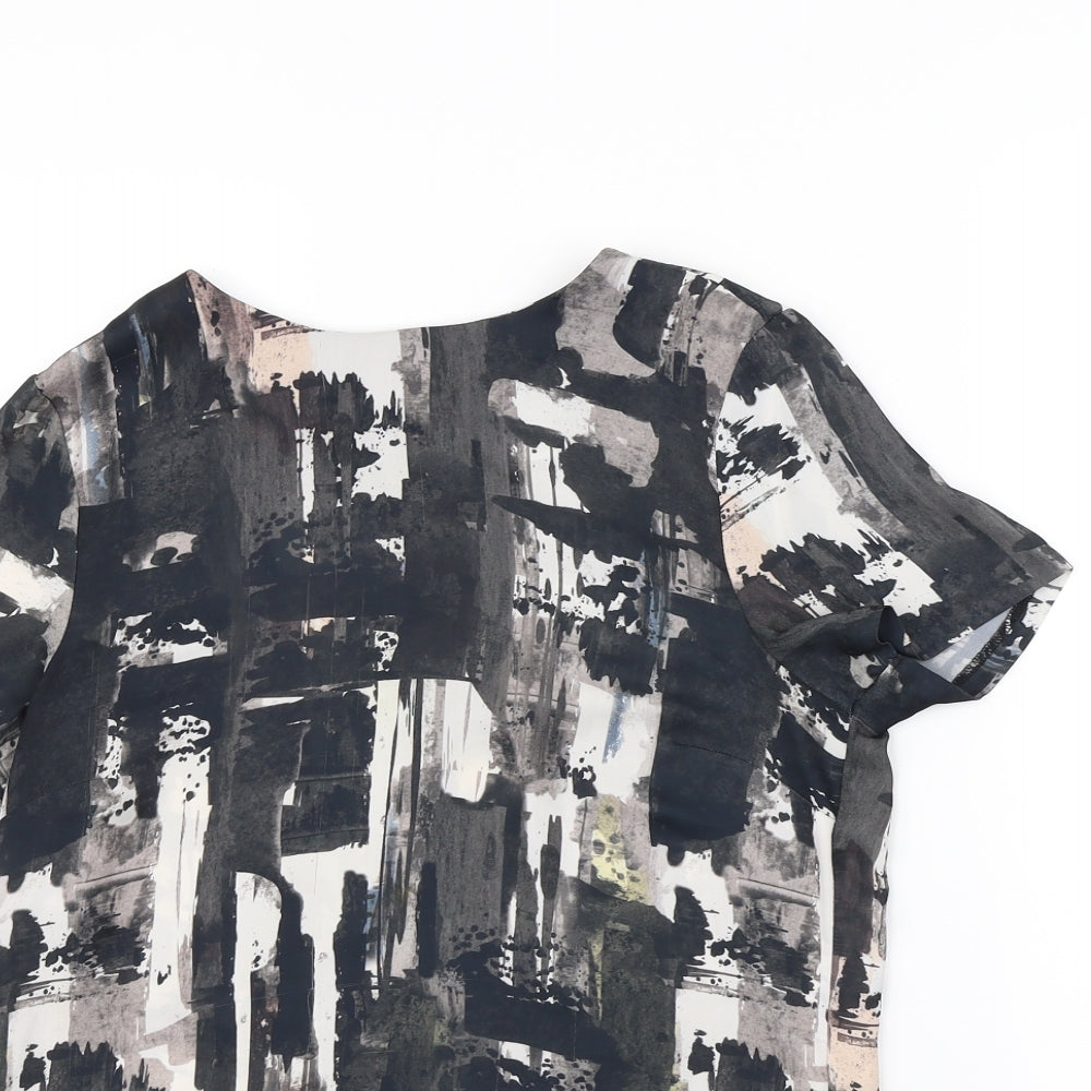 H&M Womens Black  Rayon Basic Blouse Size 8