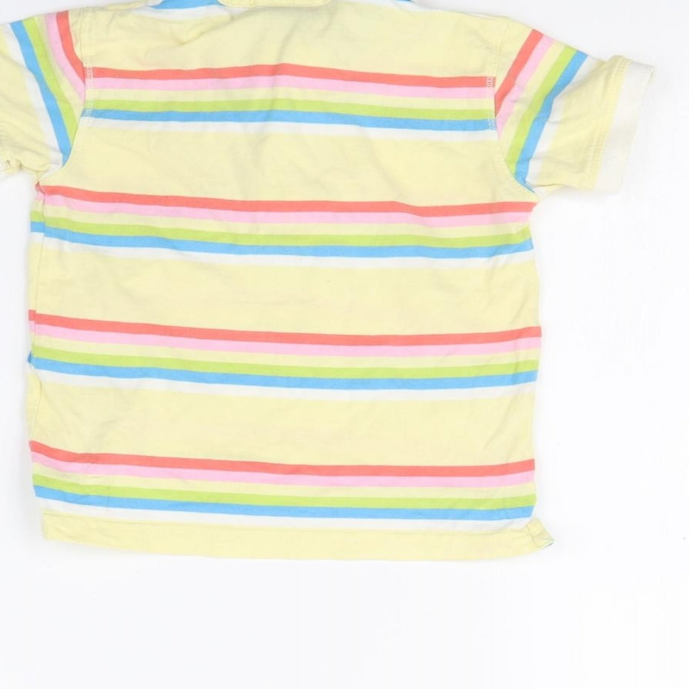 NEXT Baby Yellow Striped  Basic Polo Size 12 Months