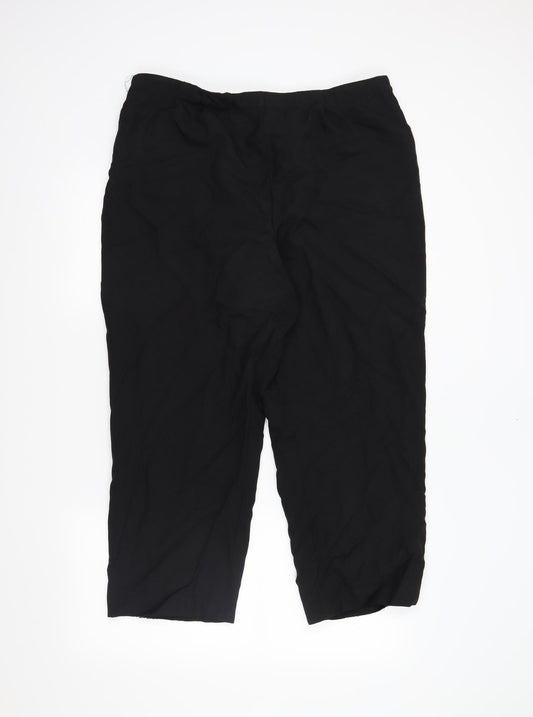 Preworn Womens Black   Trousers  Size 20 L25 in