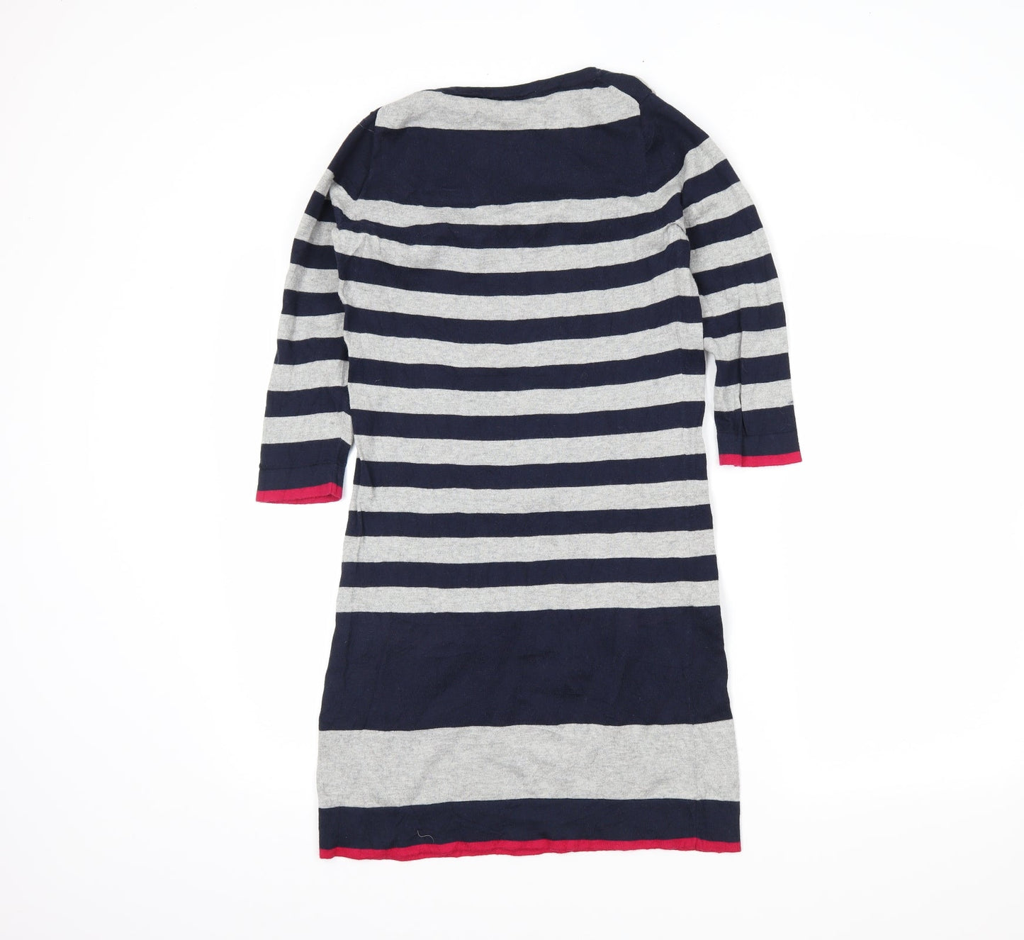 Autograph Womens Blue Striped  Pullover Jumper Size 8