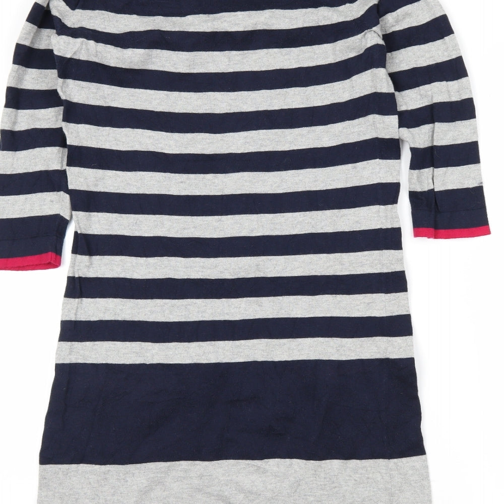 Autograph Womens Blue Striped  Pullover Jumper Size 8