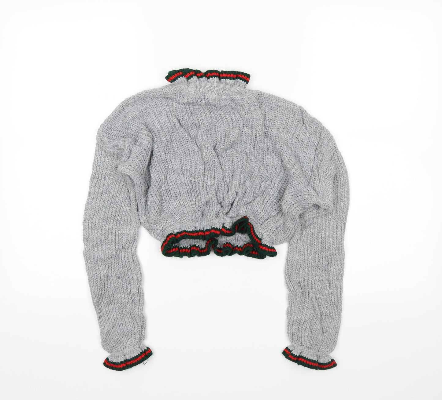 Prague Womens Grey   Pullover Jumper Size S  - cropped