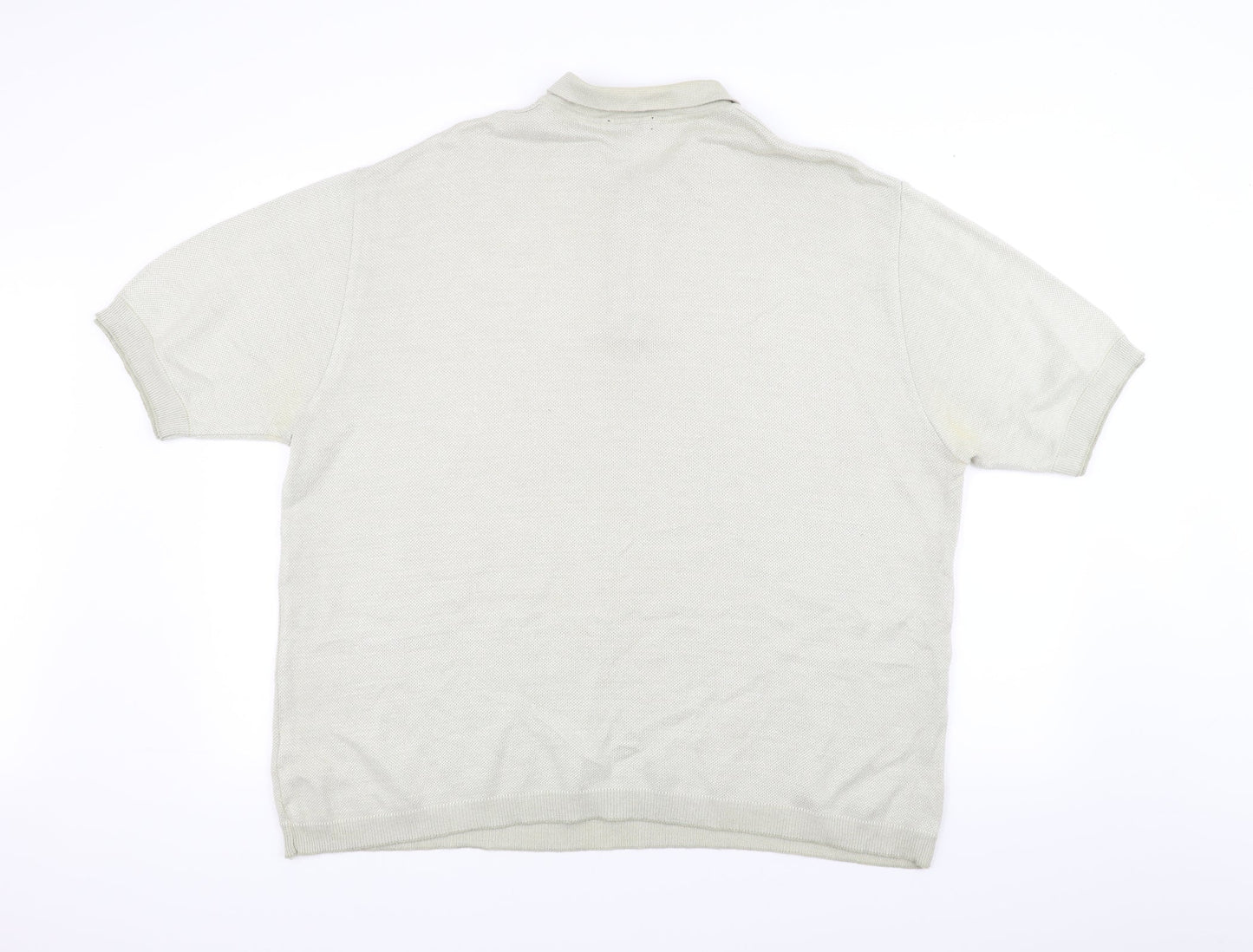 Marks and Spencer Womens White  Knit Basic Polo Size 2XL