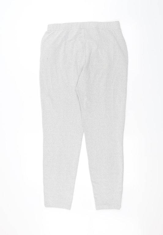 NEXT Womens White   Trousers  Size 8 L25 in