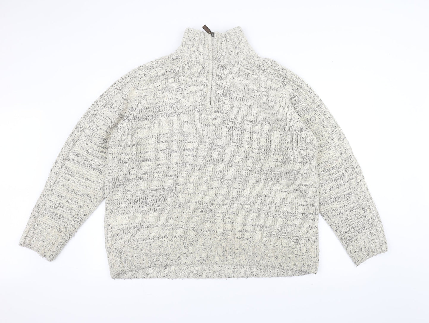 stonebay Womens White  Knit Pullover Jumper Size L
