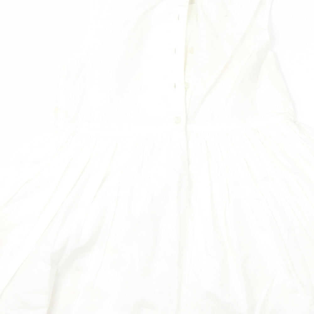 George Girls White Floral  A-Line  Size 5-6 Years