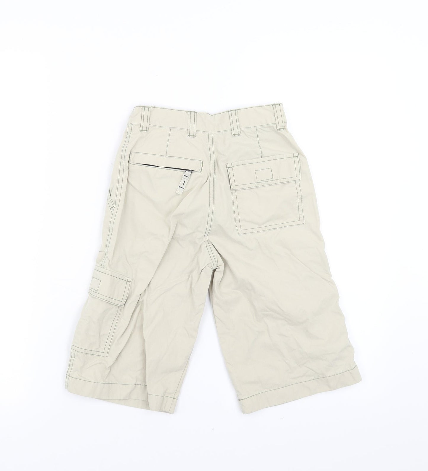 NEXT Boys Beige   Cargo Trousers Size 7 Years - cropped