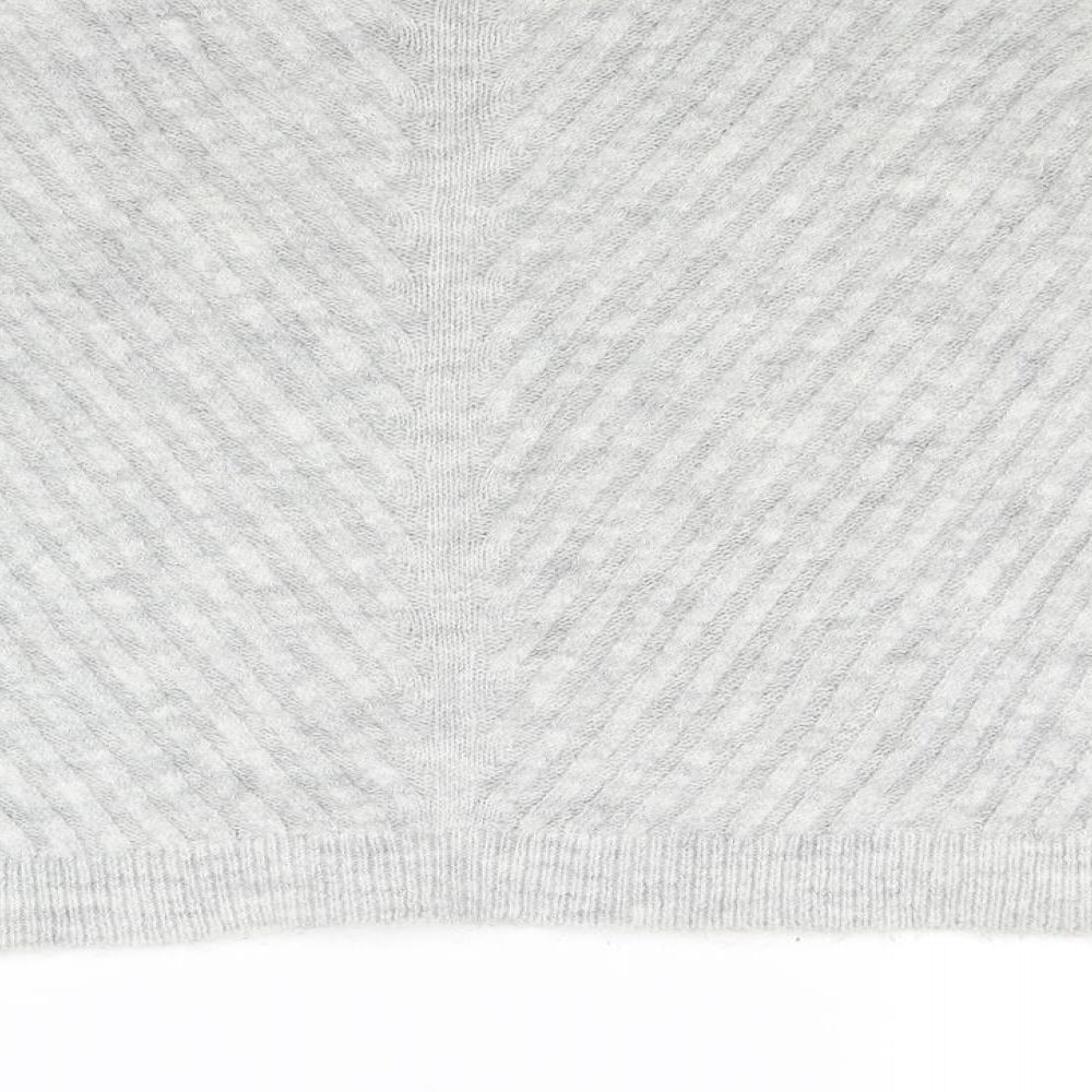 Topshop Womens Grey  Knit Pullover Jumper Size S