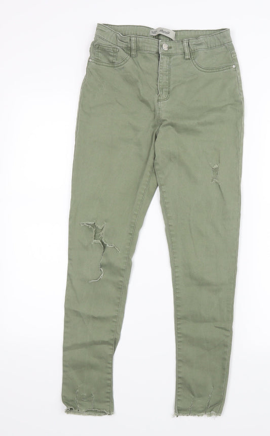 Denim Co. Girls Green  Denim Straight Jeans Size 12-13 Years