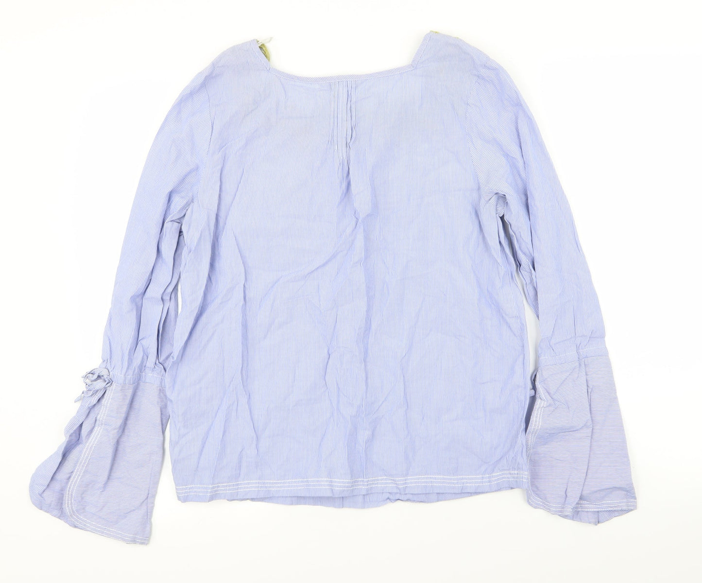 NEXT Womens Blue Striped  Basic T-Shirt Size 10