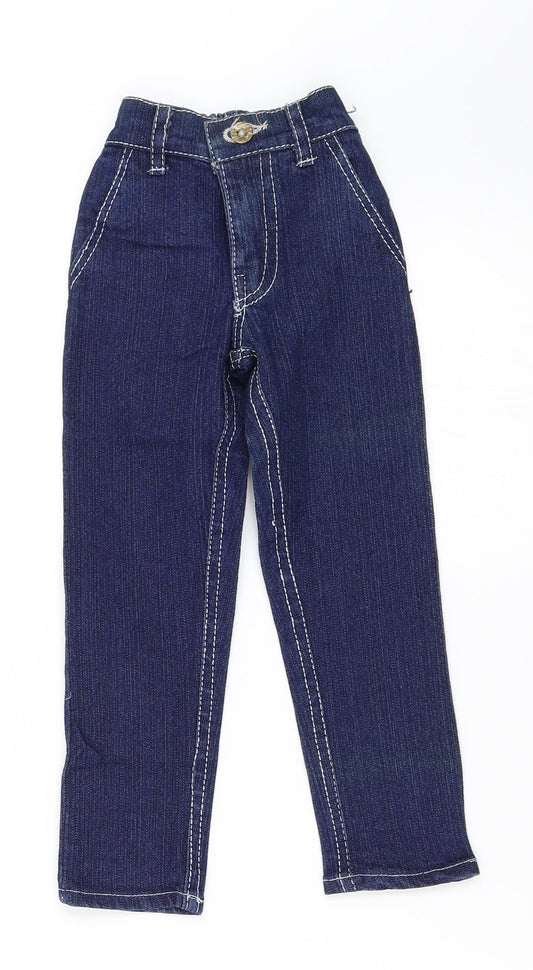 Preworn Girls Blue  Denim Skinny Jeans Size 2 Years