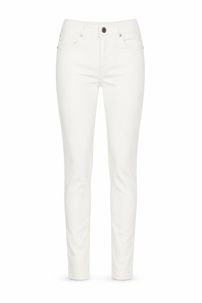 Warehouse Womens White  Denim Skinny Jeans Size 6 L29 in