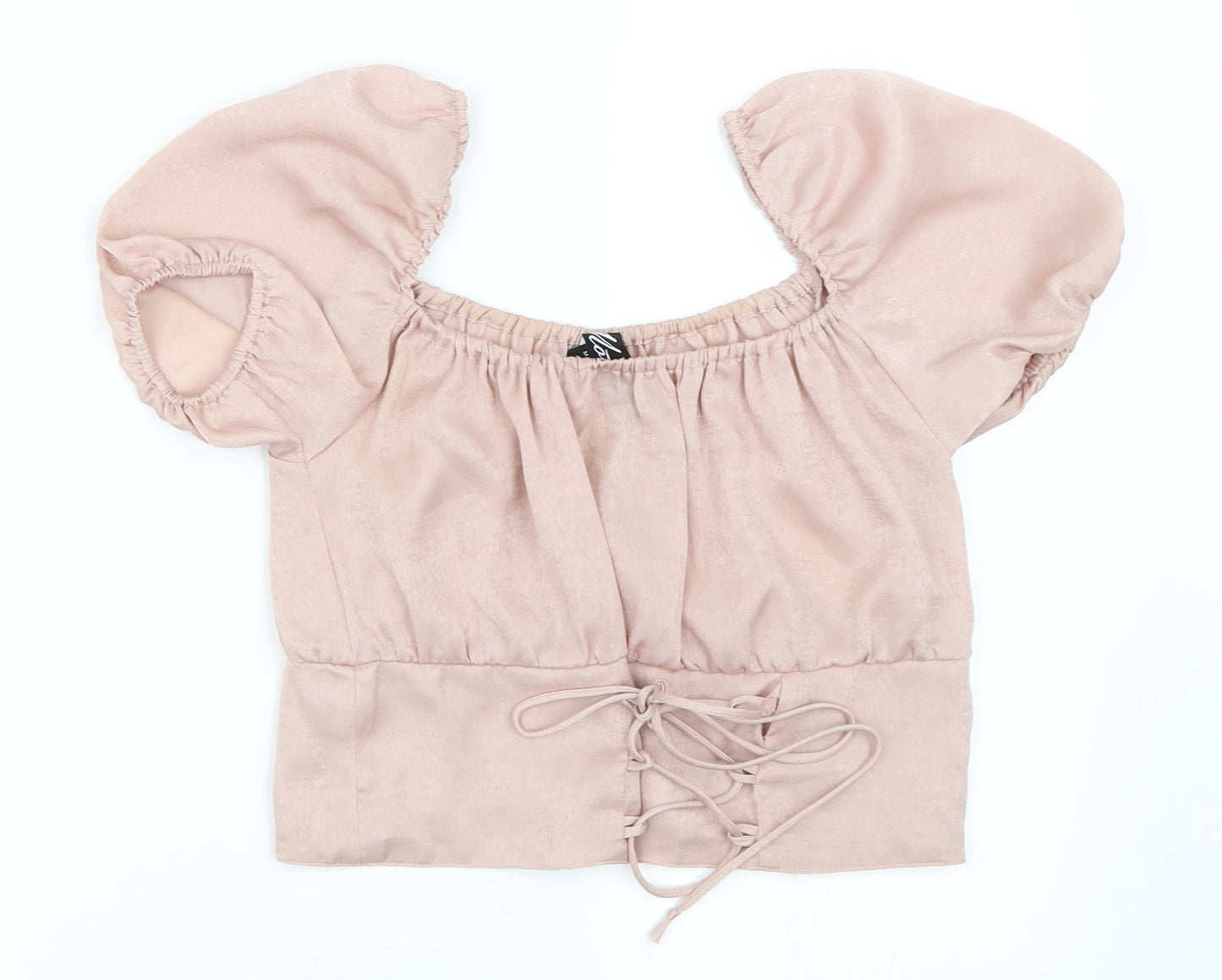 Motel Womens Pink   Cropped Blouse Size M