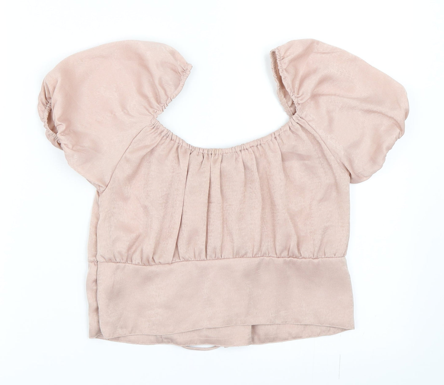 Motel Womens Pink   Cropped Blouse Size M