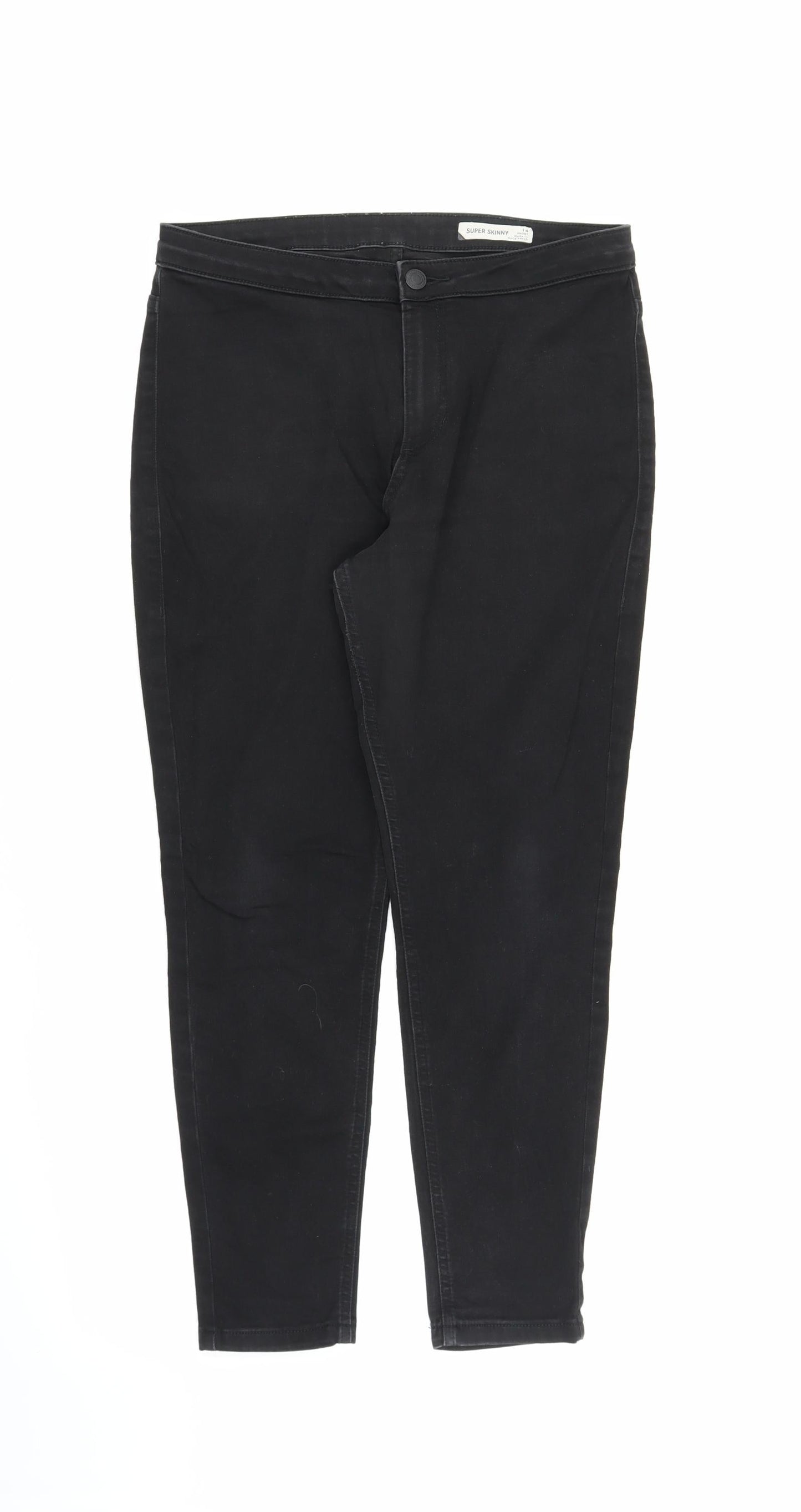 Preworn Womens Black   Jegging Jeans Size 14 L24 in